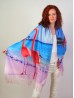 Flamingo Oil Painting Design Fashion Scarf W/ Fringes